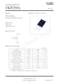 FKP250A Datasheet Copertura