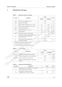 IRF640FP數據表 頁面 3