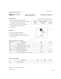 IRFU3710ZPBF Datasheet Cover