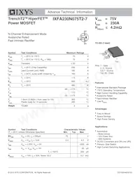 IXFA230N075T2-7 Datasheet Cover