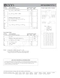 IXFA230N075T2-7 Datenblatt Seite 2