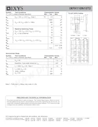 IXFH110N15T2 Datasheet Page 2