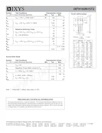 IXFH160N15T2 Datasheet Page 2