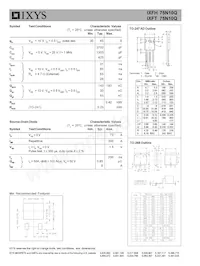 IXFH75N10Q Datenblatt Seite 2