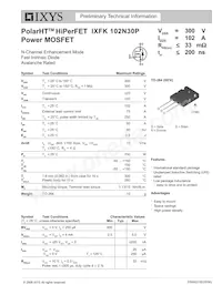 IXFK102N30P Datasheet Cover