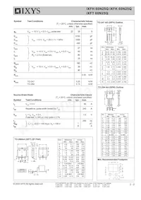 IXFK60N25Q Datasheet Page 2