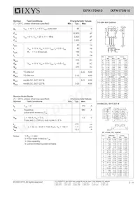 IXFN170N10 Datasheet Page 2
