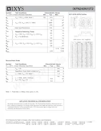 IXFN240N15T2 Datasheet Page 2