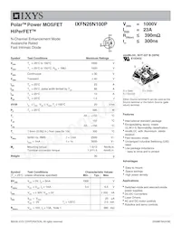 IXFN26N100P Datasheet Cover