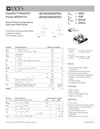 IXFN64N50PD3數據表 封面