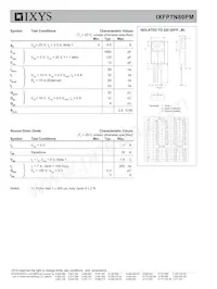 IXFP7N80PM Datasheet Pagina 2