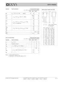 IXFR15N80Q Datasheet Page 2
