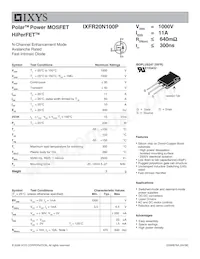 IXFR20N100P Datasheet Cover
