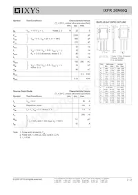 IXFR26N60Q Datasheet Page 2