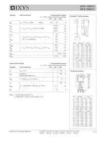 IXFX150N15 Datasheet Page 2
