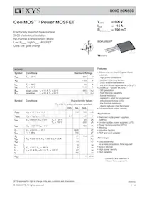 IXKC20N60C Datasheet Cover