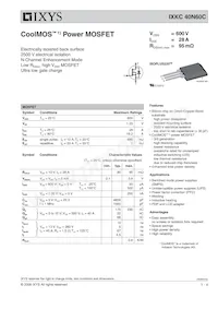 IXKC40N60C Datasheet Cover
