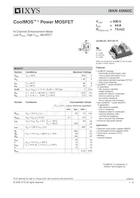 IXKN45N80C Datasheet Cover