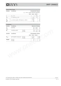 IXKP13N60C5 Datasheet Page 2