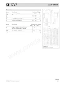 IXKR40N60C Datasheet Page 2