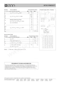 IXTA110N055T7 Datasheet Pagina 2