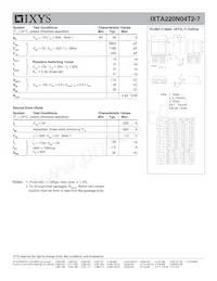 IXTA220N04T2-7 Datasheet Page 2
