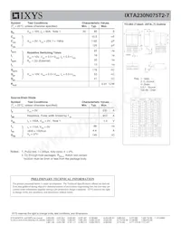 IXTA230N075T2-7 Datasheet Page 2