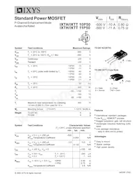 IXTH10P50 Datasheet Copertura