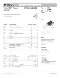 IXTH260N055T2 Datasheet Cover