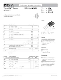 IXTH300N04T2數據表 封面