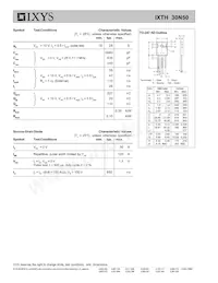 IXTH30N50 Datasheet Page 2