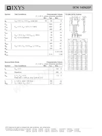 IXTK140N20P數據表 頁面 2