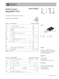 IXTK62N25 Datasheet Copertura