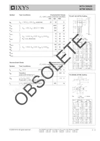 IXTM50N20 Datasheet Page 2