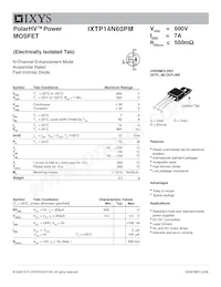 IXTP14N60PM數據表 封面