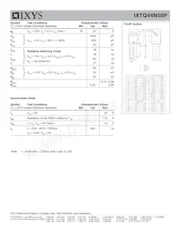 IXTQ44N50P Datasheet Page 2