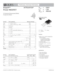 IXTR20P50P Datasheet Cover