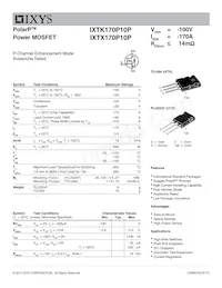 IXTX170P10P Datenblatt Cover