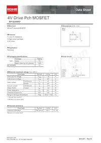 RP1E050RPTR Datasheet Cover