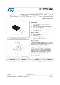 SCTWA50N120 Datenblatt Cover