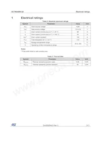 SCTWA50N120 Datasheet Pagina 3