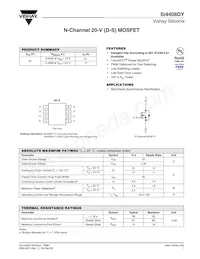 SI4408DY-T1-GE3 Datasheet Cover