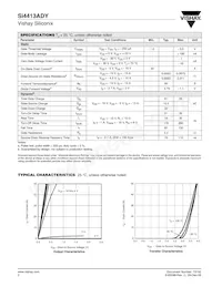 SI4413ADY-T1-GE3 Datasheet Page 2