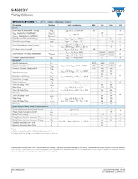SI4632DY-T1-GE3 Datasheet Page 2