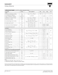 SI4634DY-T1-E3 Datasheet Page 2