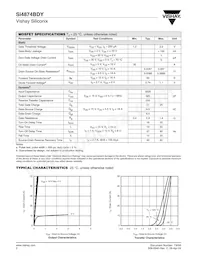 SI4874BDY-T1-GE3 Datasheet Page 2