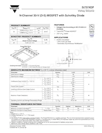 SI7374DP-T1-GE3 Datasheet Cover