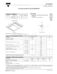 SI7455DP-T1-GE3 Datasheet Cover