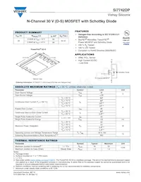 SI7742DP-T1-GE3 Datasheet Cover