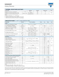 SIE802DF-T1-GE3 Datasheet Page 2